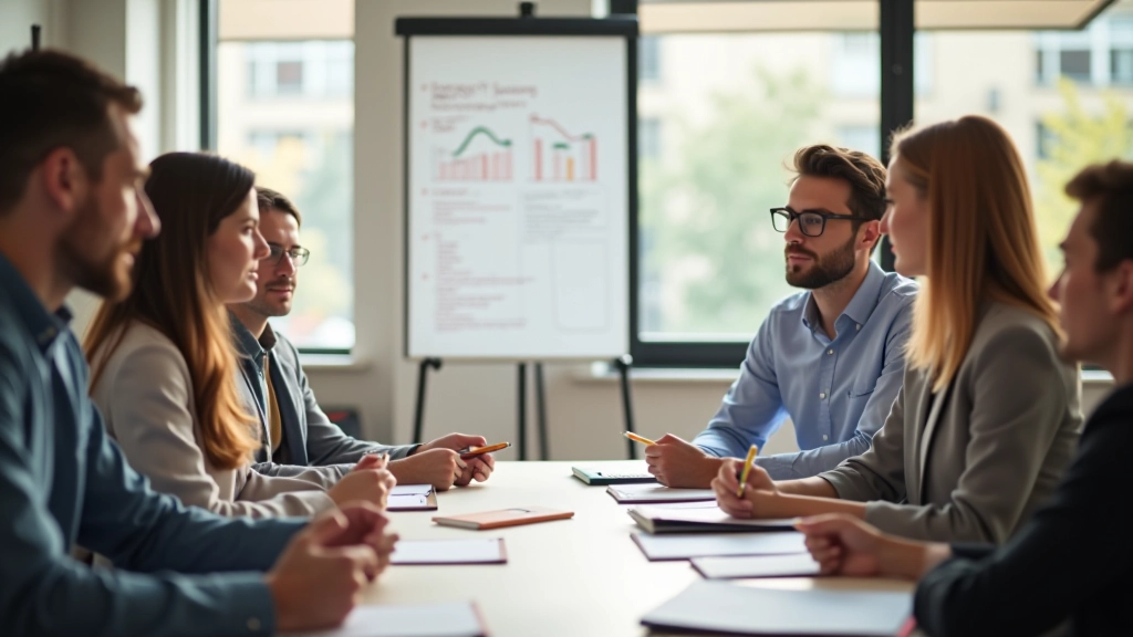 Gruppe diskutiert Reisebudgets