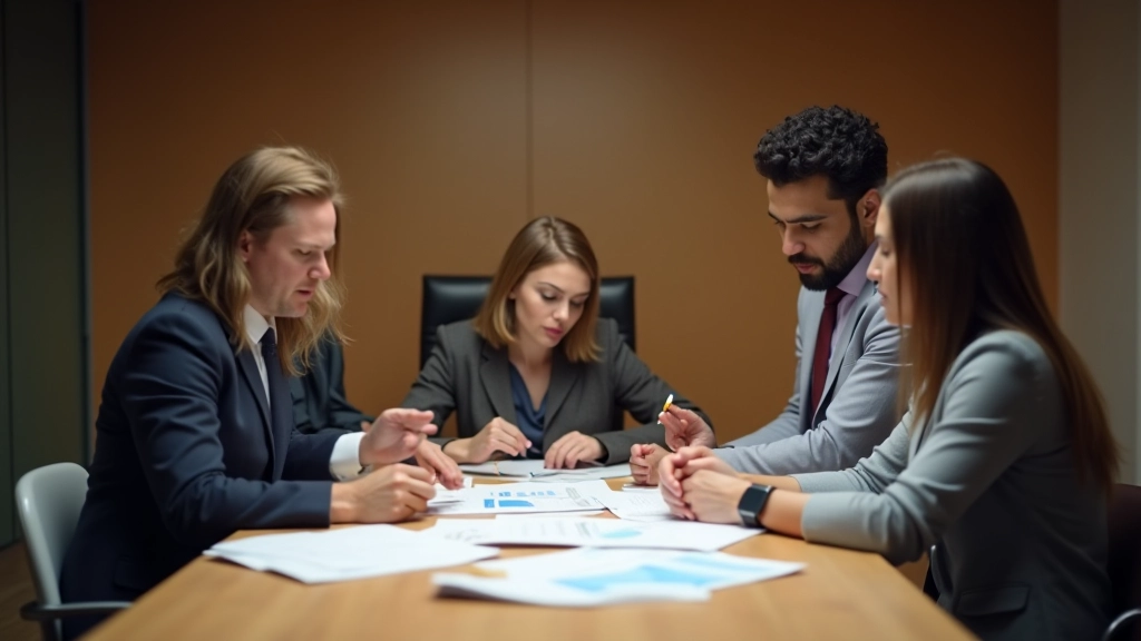 Team bei der Budgetplanung